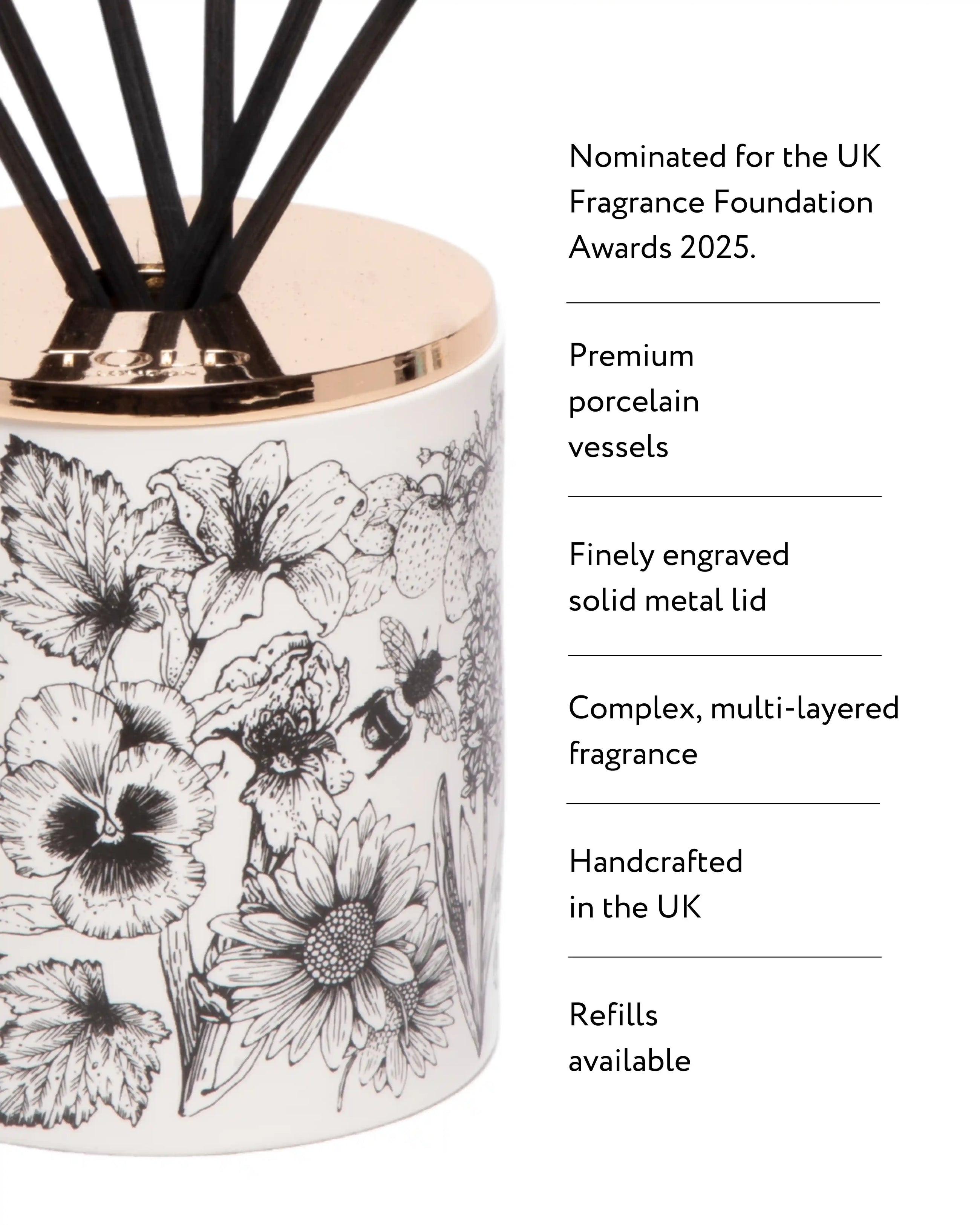 Difuzér Glorious Gardens, Anglie, 200 ml