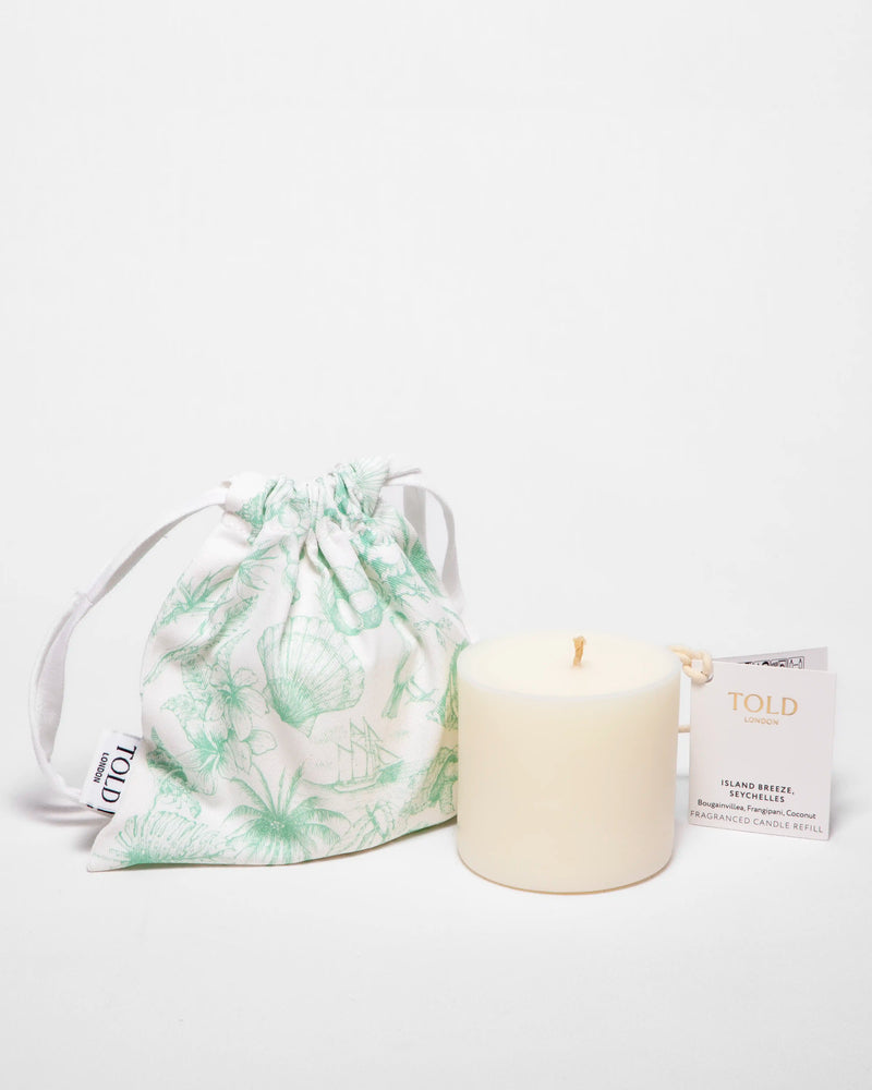 Island Breeze, Seychelles Candle Refill, 300g