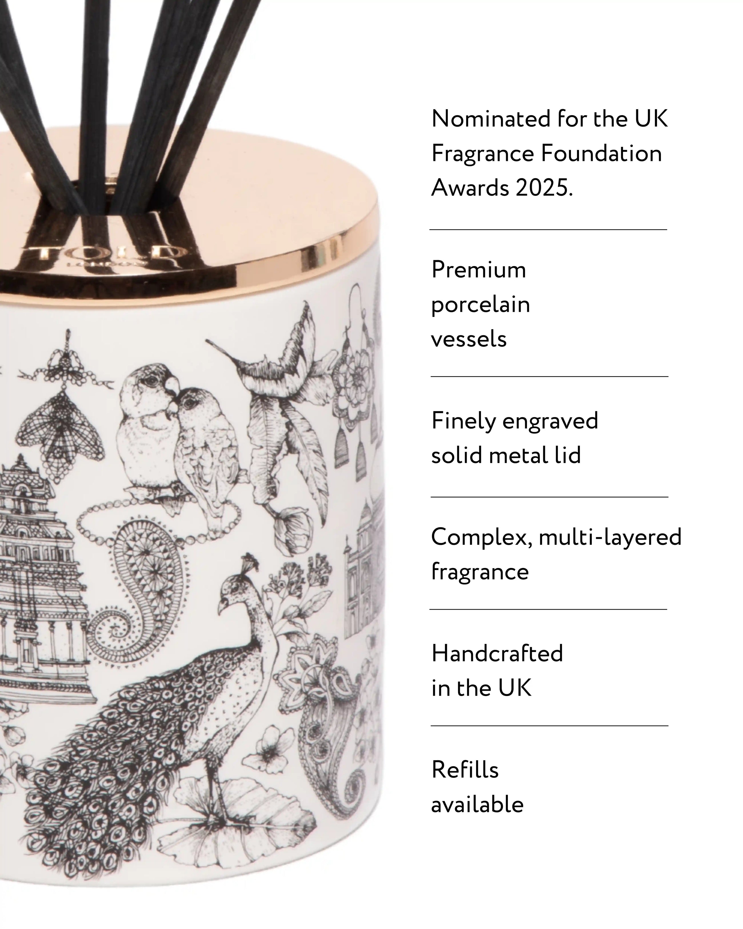 Night Blooms, India Diffuser, 200ml