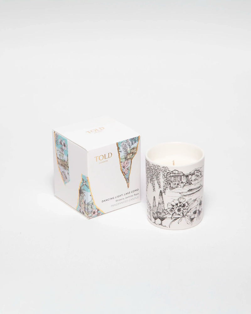 Dancing Light, Bougie Lac de Côme, 80g
