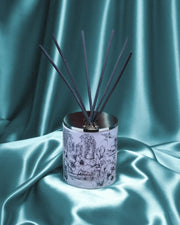 Kerry Lemon iliustracijos detalė ant porcelianinio indo: difuzorius Dancing Light, Lake Como, 200 ml
