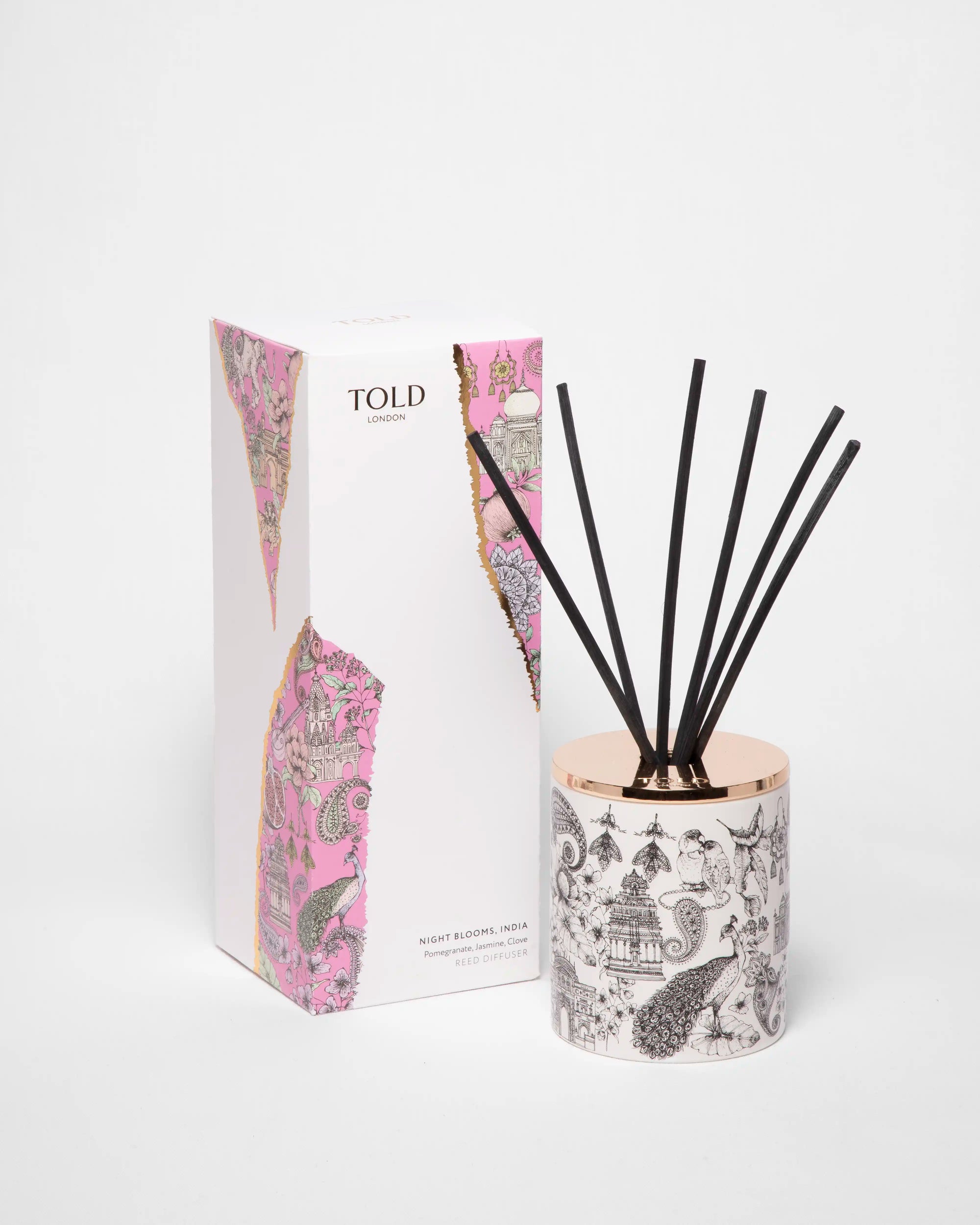 Night Blooms, India Diffuser, 200ml | Told London